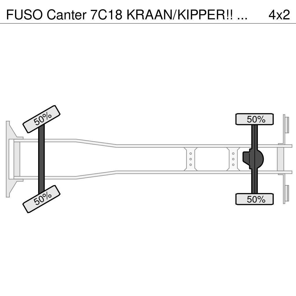 Fuso Canter 7C18 KRAAN/KIPPER!! EURO6!! Polovne dizalice za sve terene