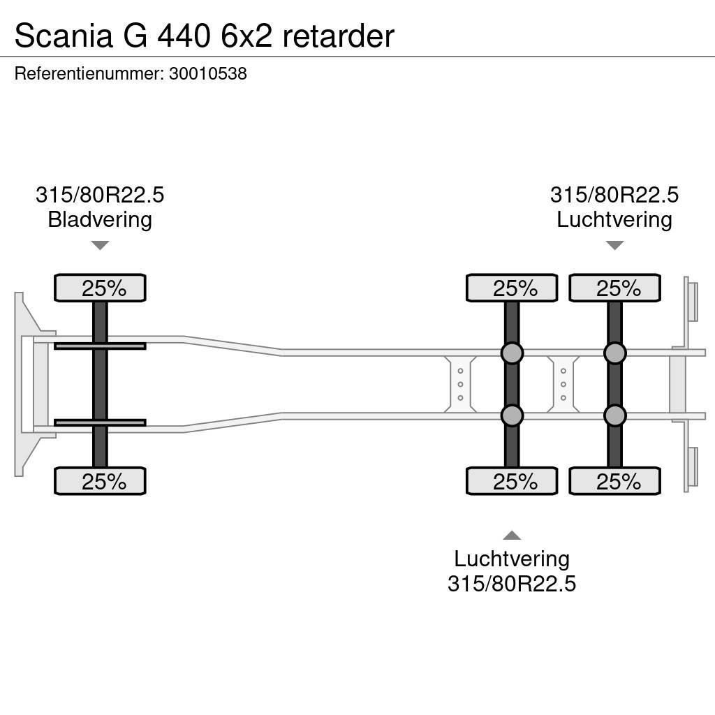 Scania G 440 6x2 retarder Kamioni-šasije