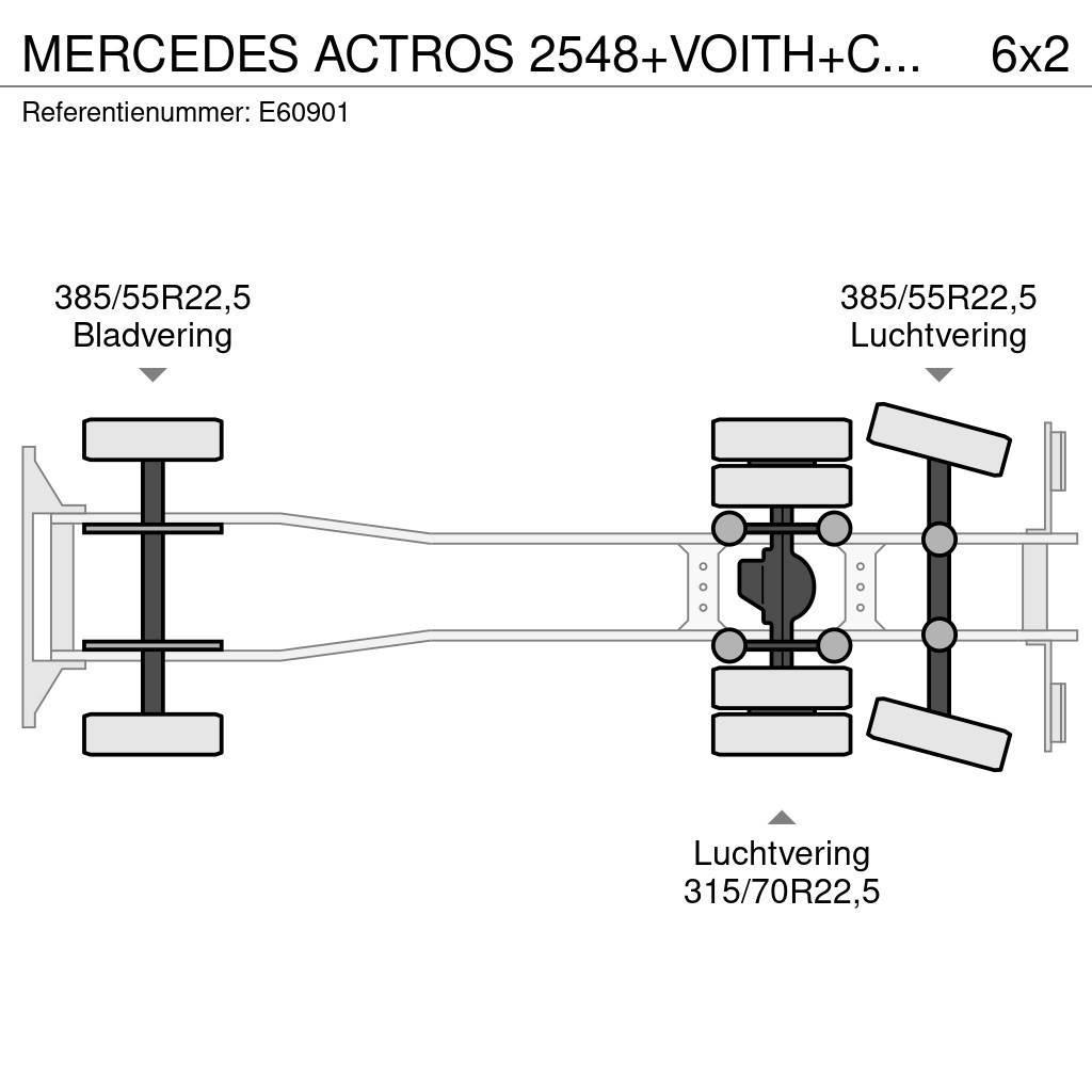 Mercedes-Benz ACTROS 2548+VOITH+CHARIOT EMBARQUER Kamioni sa ciradom