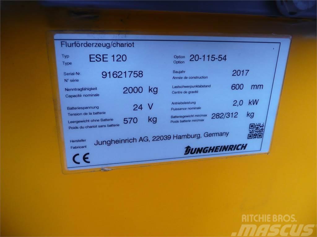 Jungheinrich ESE 120 Nisko podizni električni viljuškar sa stajalištom