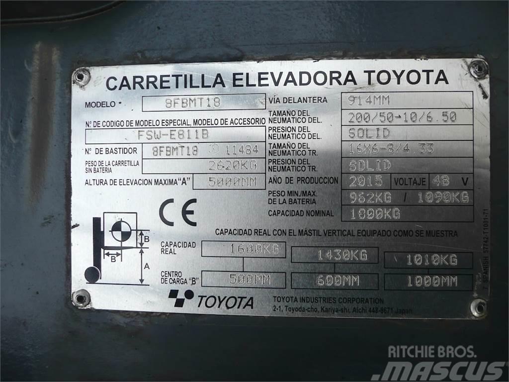 Toyota 8FBMT18 Električni viljuškari