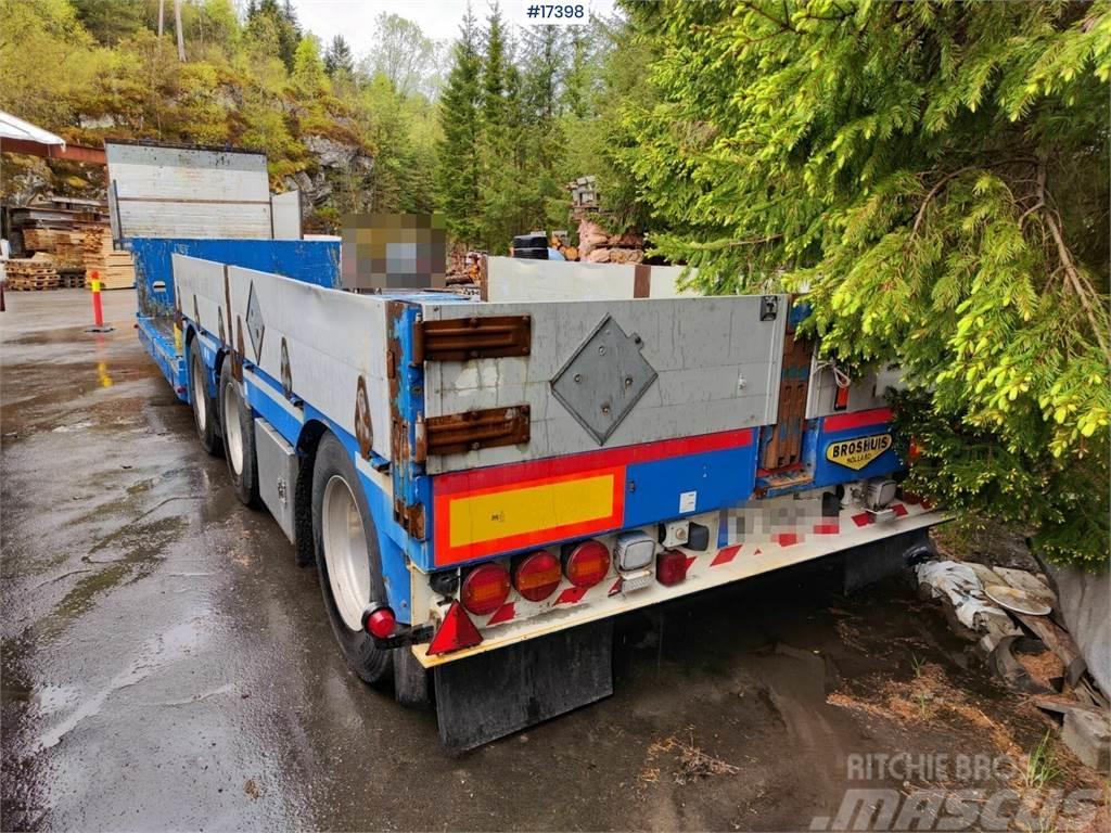 Broshuis 3 Aks Double Drop trailer with extension Ostale prikolice