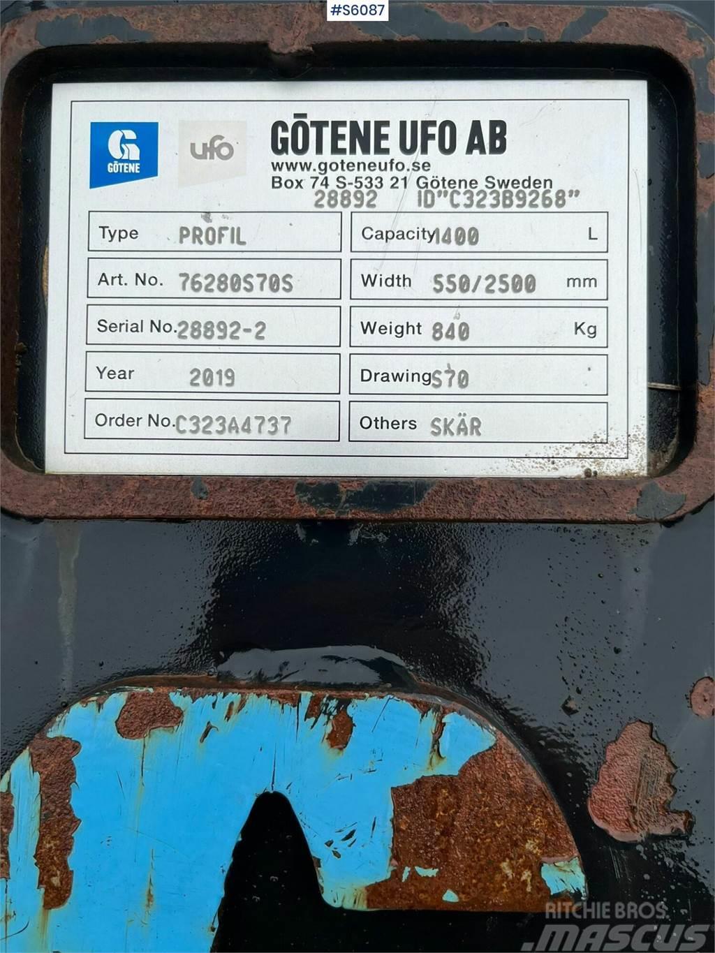 Götene UFO S70 Profile bucket Kašike / Korpe