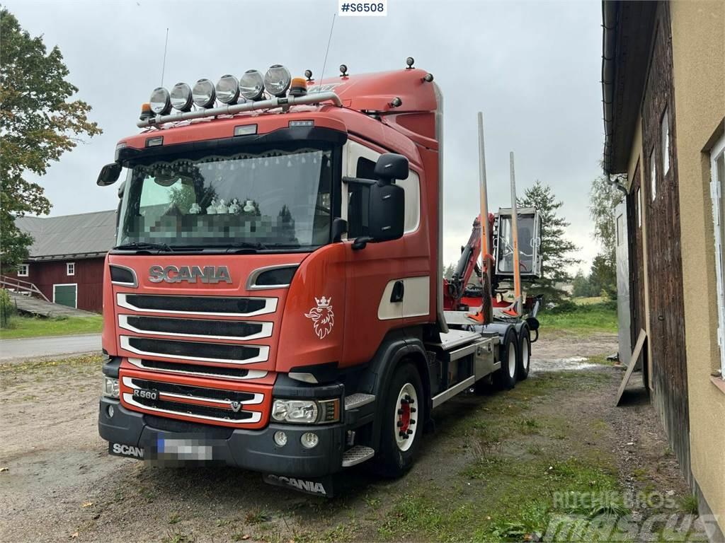 Scania R560 Timber Truck with trailer and crane Kamioni za drva Šticari