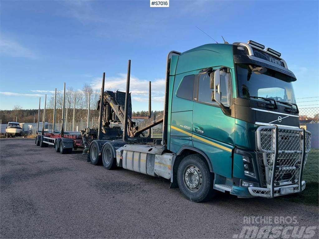 Volvo FH16 Timber truck with trailer and crane Kamioni za drva Šticari