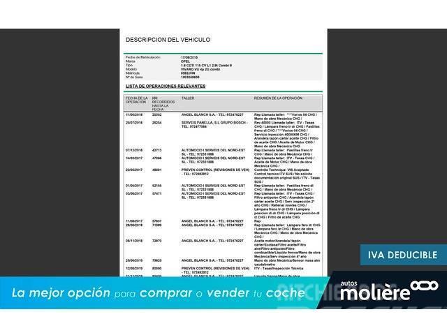 Opel Vivaro Combi 6 1.6CDTi 29 L1 115 Dostavna vozila / kombiji