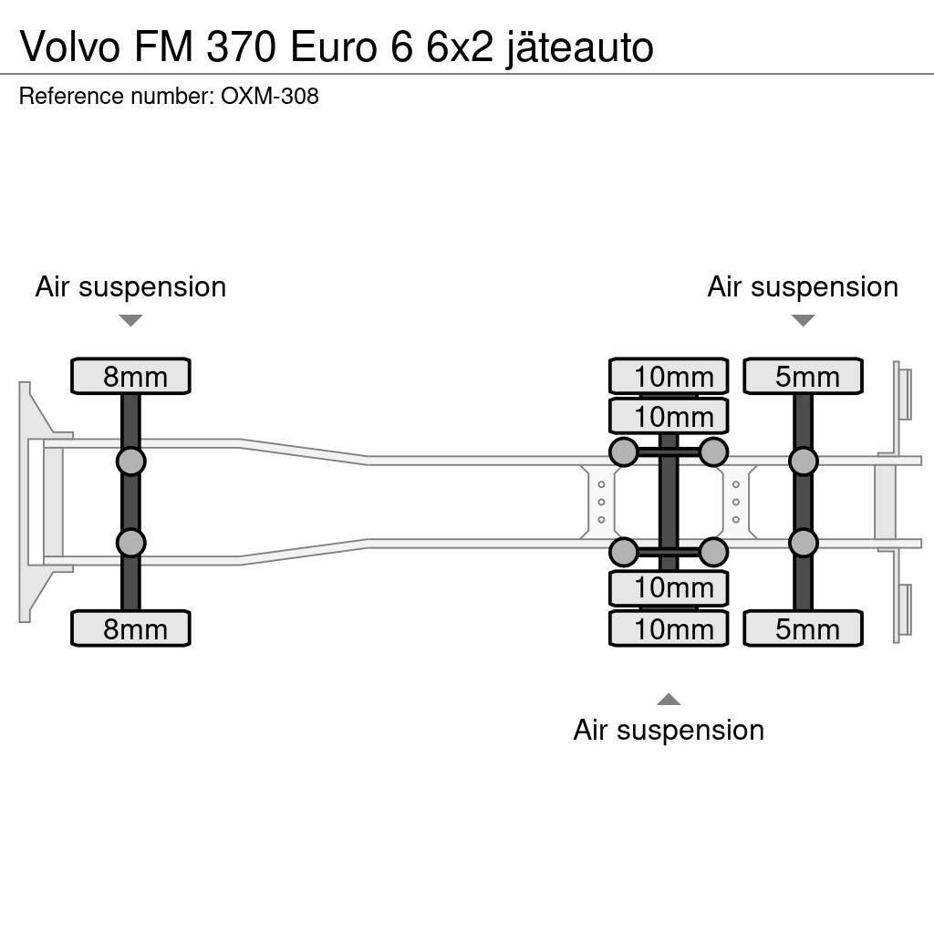 Volvo FM 370 Euro 6 6x2 jäteauto Kamioni za otpad