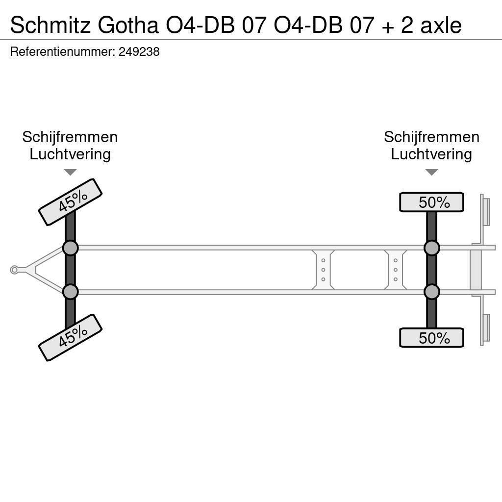 Schmitz Cargobull Gotha O4-DB 07 O4-DB 07 + 2 axle Tovarne prikolice sa ciradom