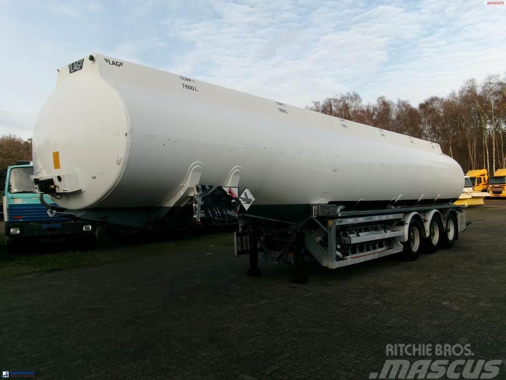 LAG Fuel tank alu 45.2 m3 / 6 comp + pump Poluprikolice cisterne