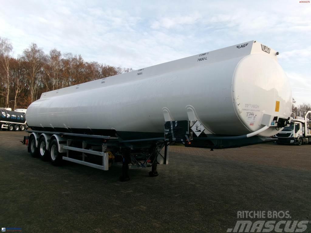 LAG Fuel tank alu 45.2 m3 / 6 comp + pump Poluprikolice cisterne