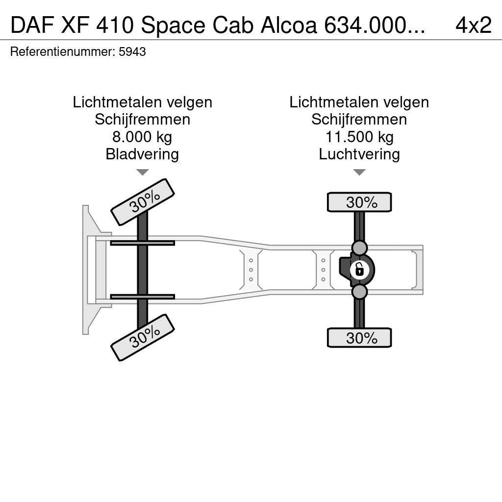 DAF XF 410 Space Cab Alcoa 634.000KM NEW ad-blue pump Tegljači