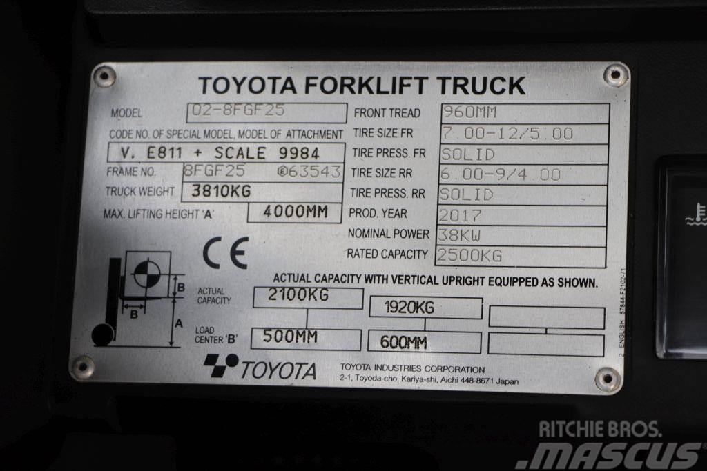 Toyota 02-8FGF25 Plinski viljuškari