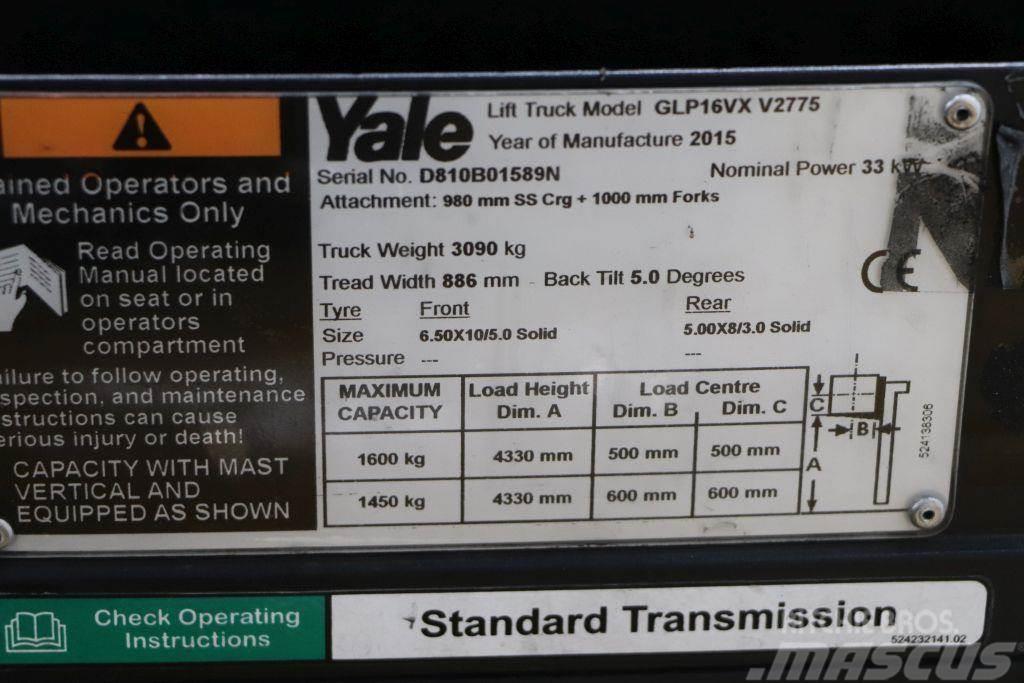 Yale GLP16VX Plinski viljuškari