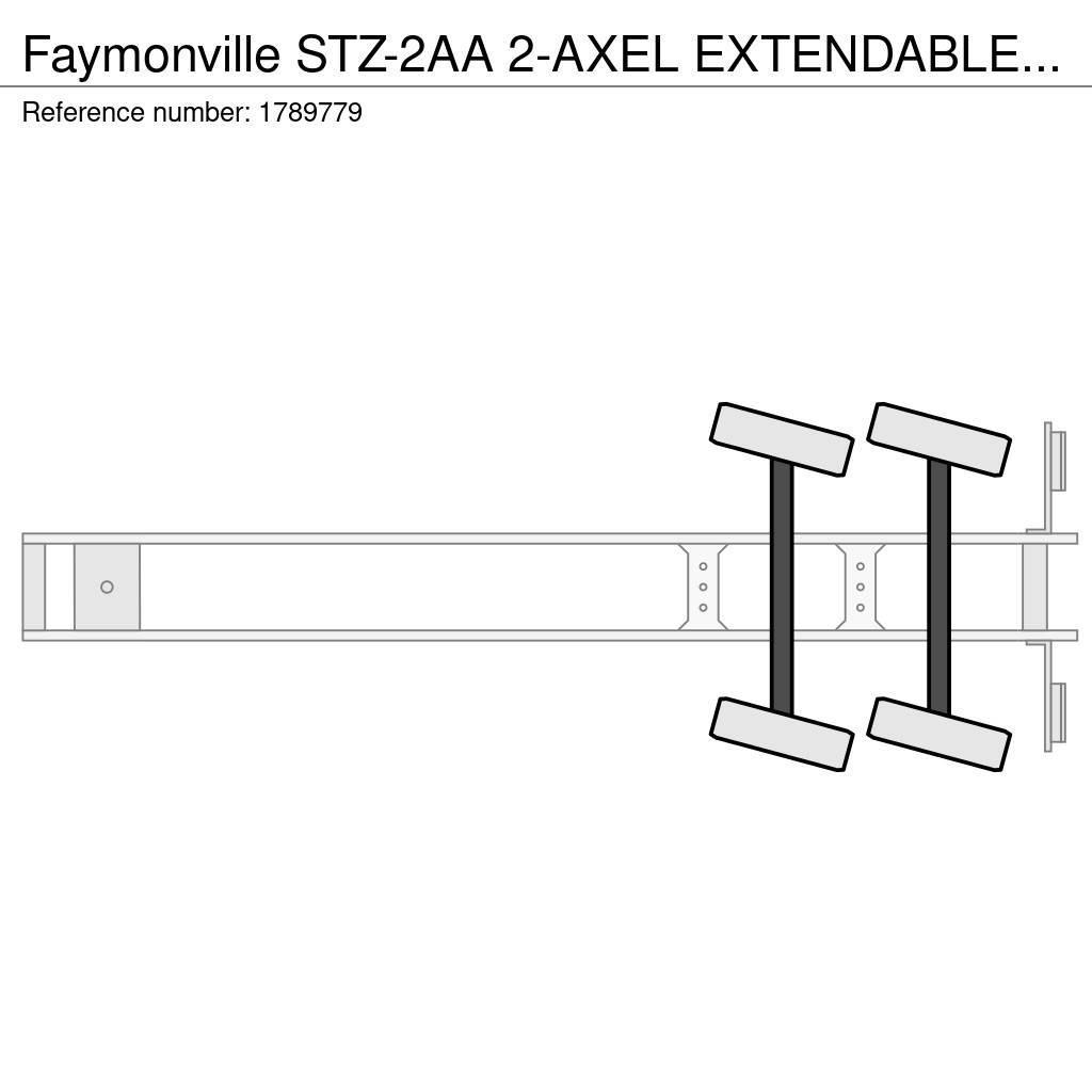 Faymonville STZ-2AA 2-AXEL EXTENDABLE SEMI DIEPLADER/TIEFLADER Poluprikolice labudice