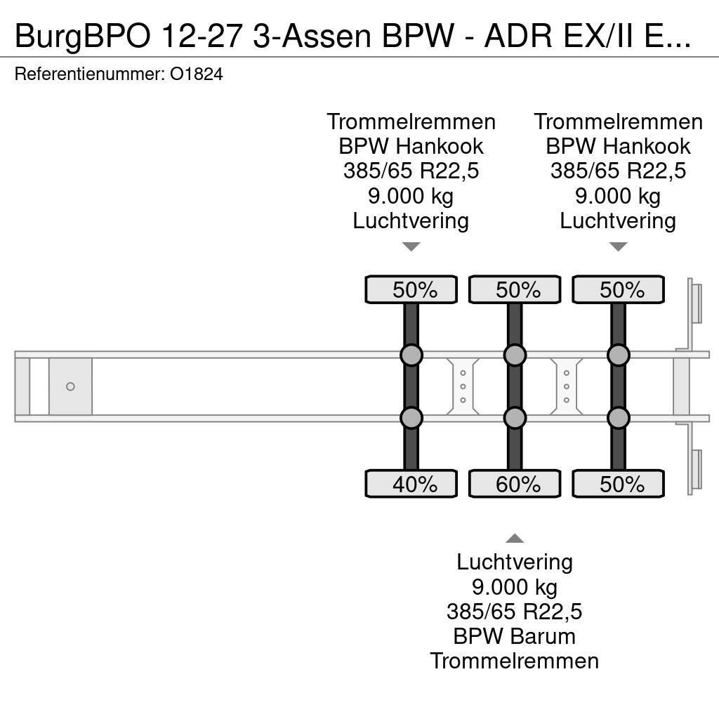 Burg BPO 12-27 3-Assen BPW - ADR EX/II EX/III FL OX AT Kontejnerske poluprikolice