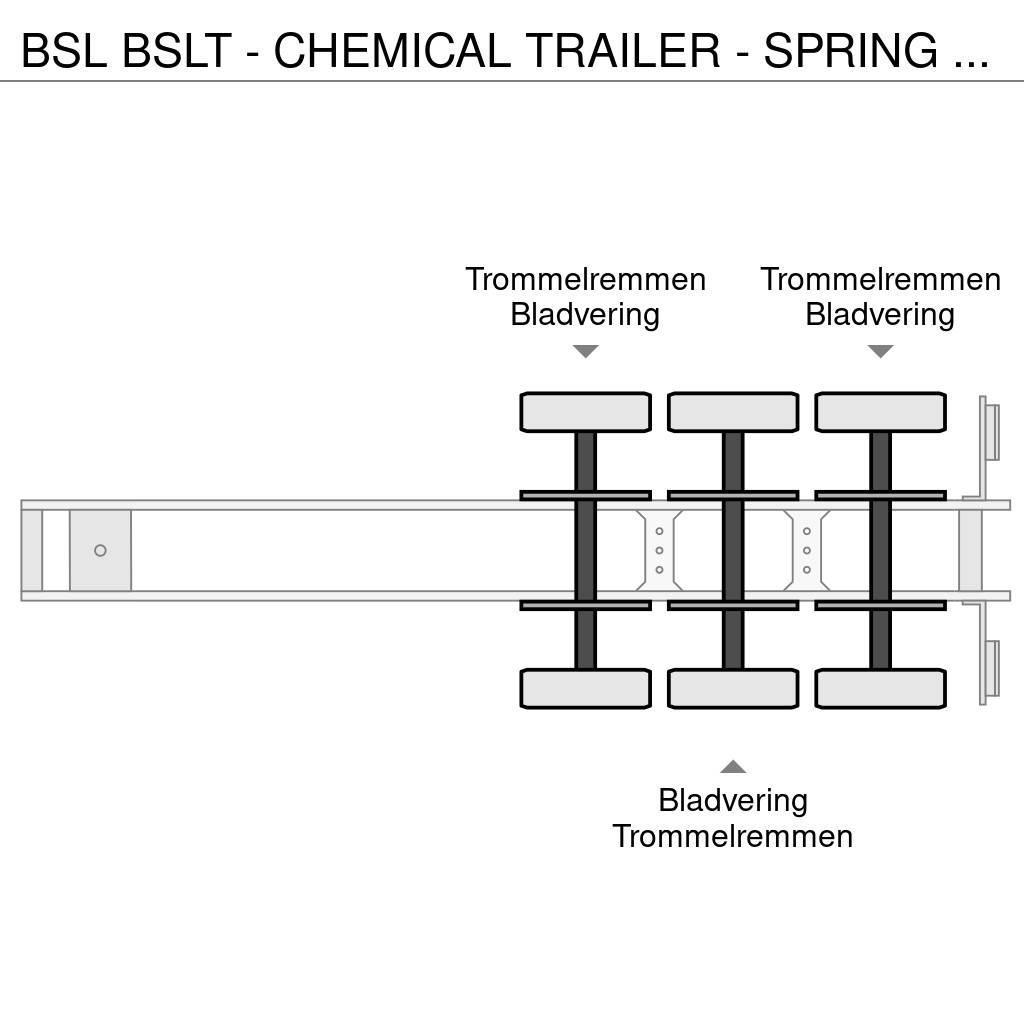 BSL T - CHEMICAL TRAILER - SPRING SUSPENSION Poluprikolice cisterne