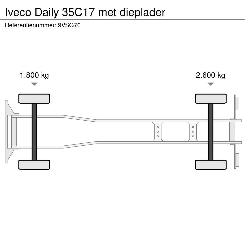 Iveco Daily 35C17 met dieplader Autotransporteri