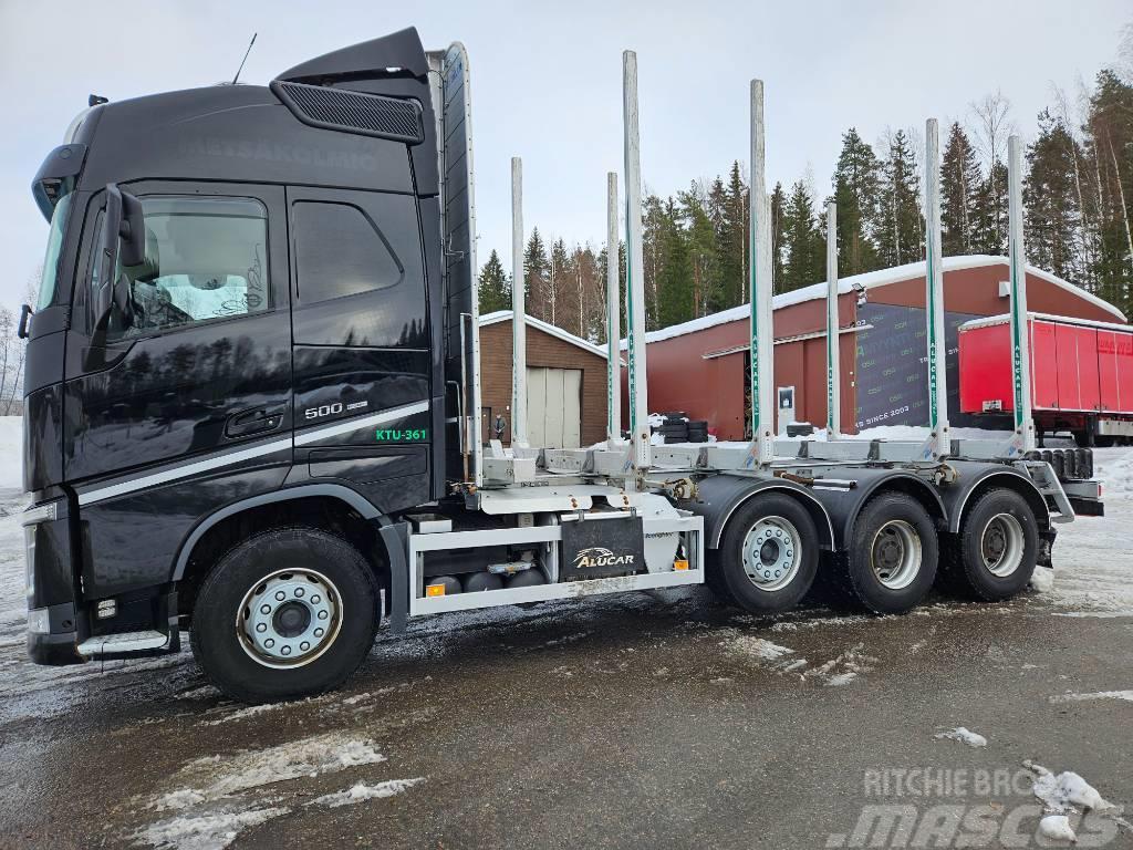 Volvo FH500 TC I-Save Alucar päällirakenteella Kamioni za drva Šticari