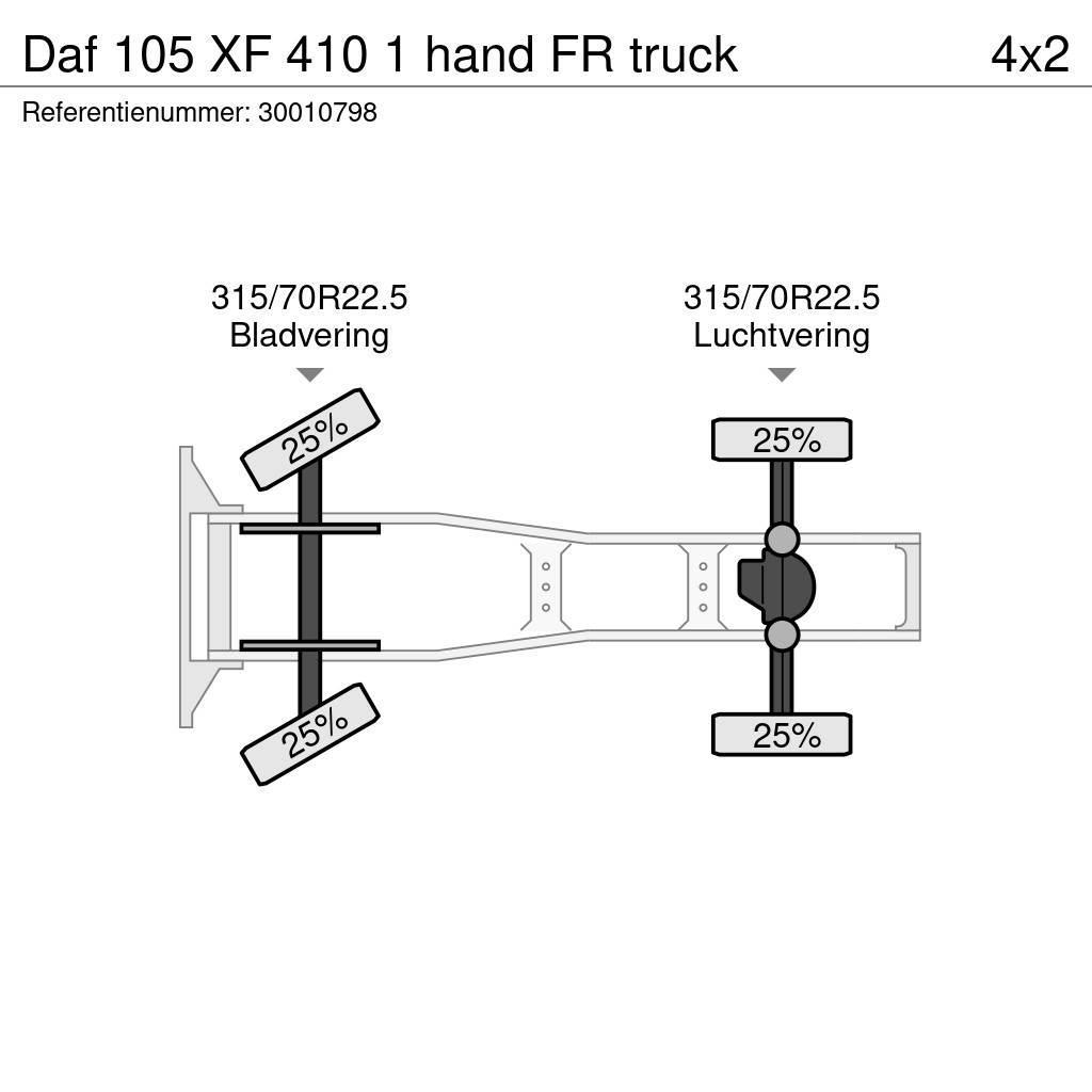 DAF 105 XF 410 1 hand FR truck Tegljači
