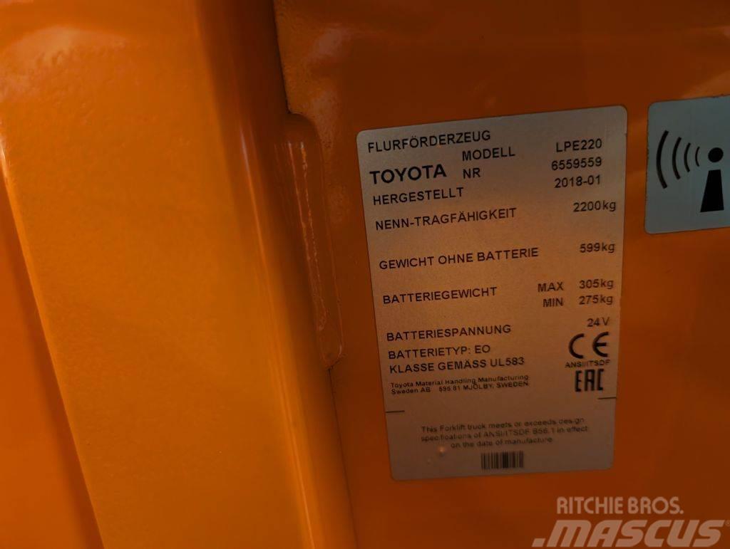 Toyota LPE 220 // Batterie 2020 // 3810 Std. // Initialhu Niskodizajući komisioni viljuškar