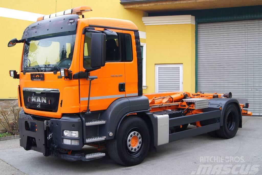MAN TGS 18.320 BL 4x2/HYVALIFT/Euro5EEV/Winterdienst Rol kiper kamioni sa kukom za podizanje tereta