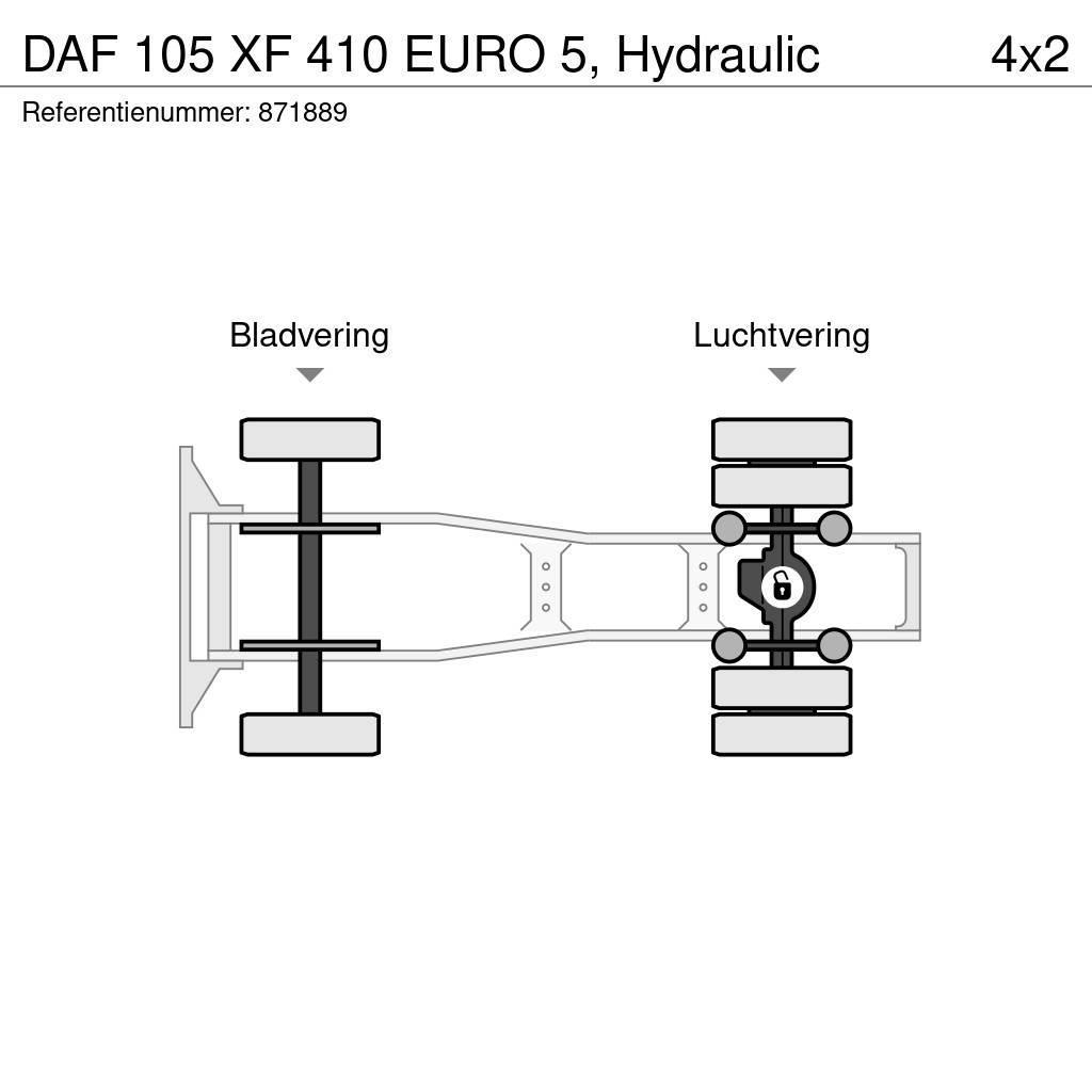 DAF 105 XF 410 EURO 5, Hydraulic Tegljači