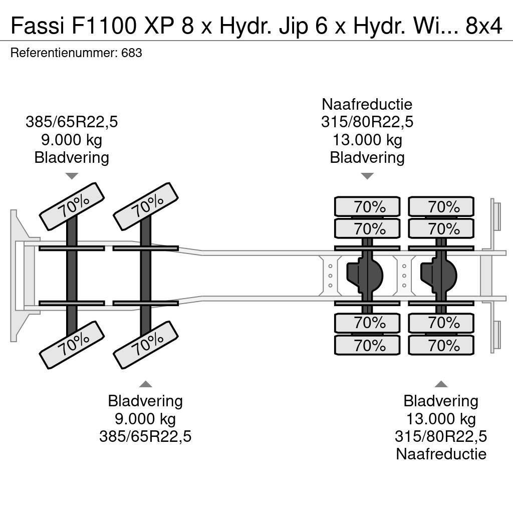 Fassi F1100 XP 8 x Hydr. Jip 6 x Hydr. Winch Frontabstut Polovne dizalice za sve terene
