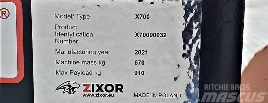  ŁYŻKA PRZESIEWAJĄCA HYDRAULICZNIE ZIXOR X700 Korpe za prosijavanje