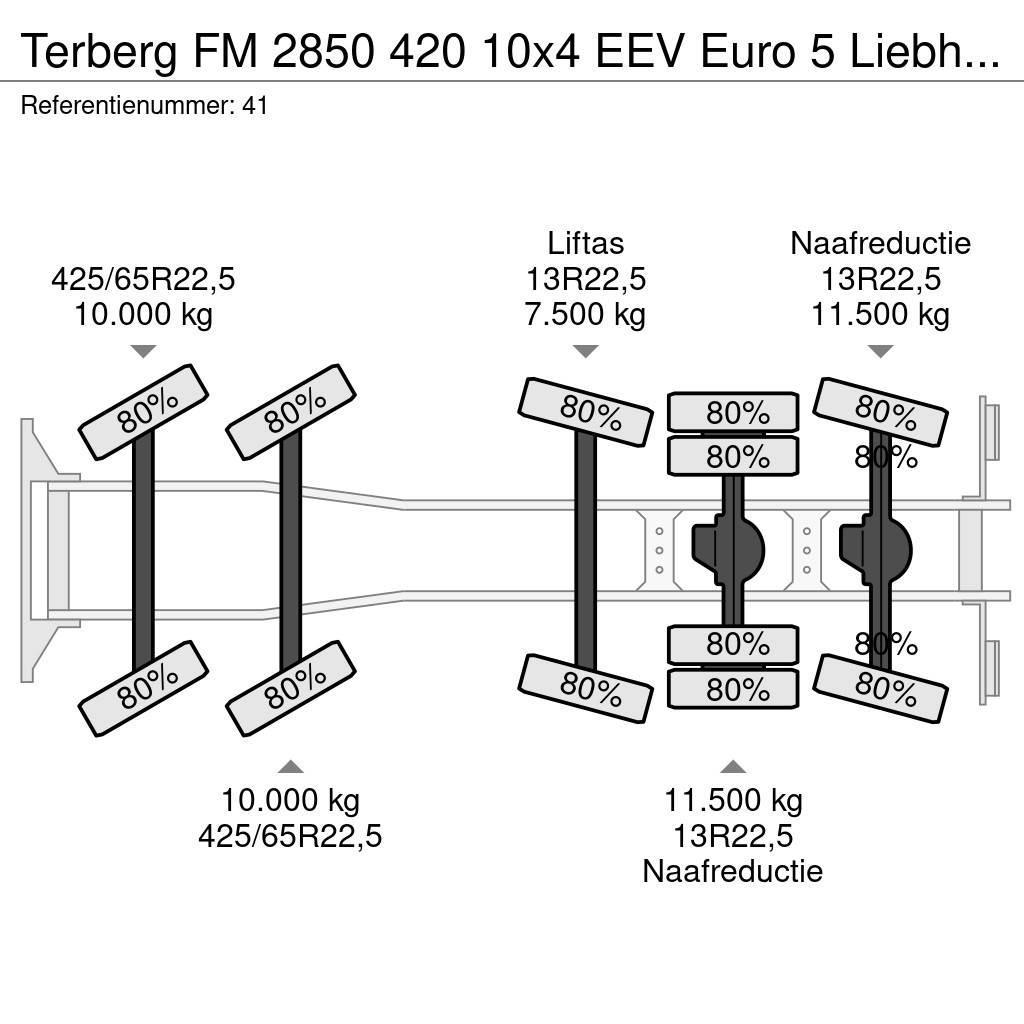 Terberg FM 2850 420 10x4 EEV Euro 5 Liebherr 15 Kub Mixer! Kamioni mešalice za beton