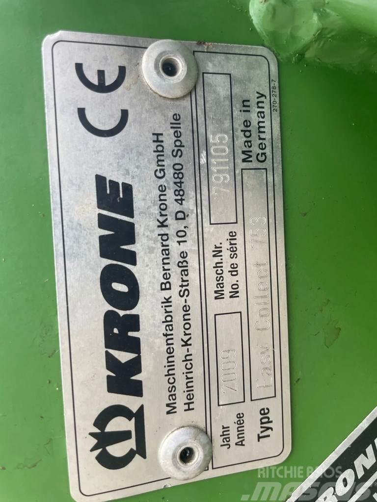 Krone Easy Collect 753 10 rij maisbek Big x 650 Drobilice drva / čiperi