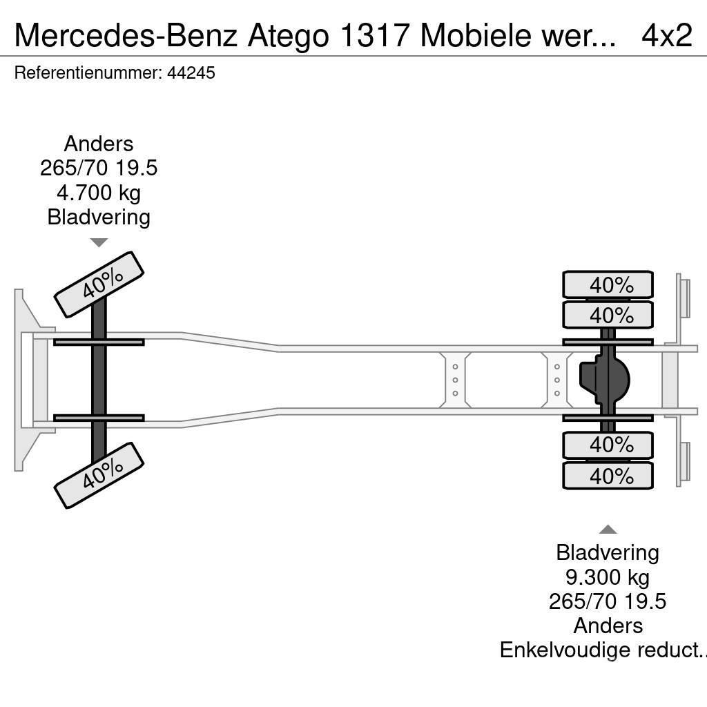 Mercedes-Benz Atego 1317 Mobiele werkplaats + ROM zuigtank Polovne dizalice za sve terene