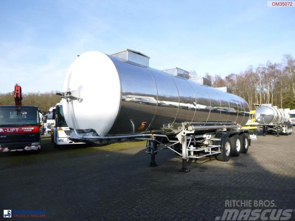 BSL Bitumen tank inox L4BH 30.8 m3 / 1 comp Poluprikolice cisterne