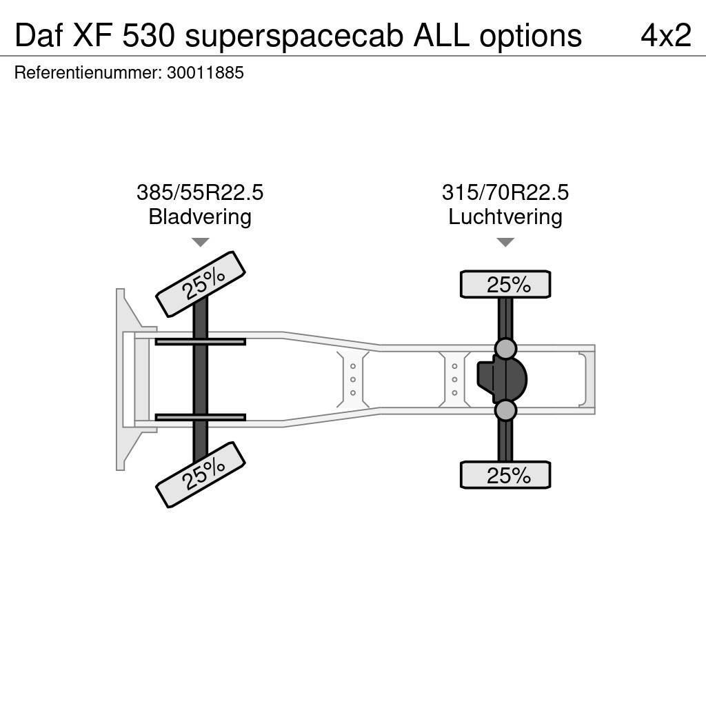 DAF XF 530 superspacecab ALL options Tegljači