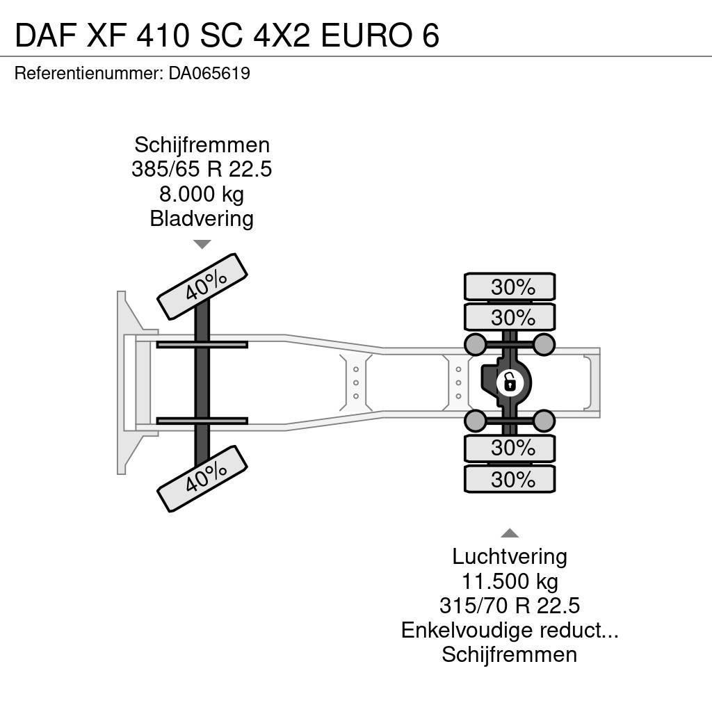 DAF XF 410 SC 4X2 EURO 6 Tegljači