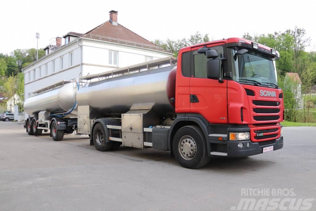Scania G480 Milchtank isoliert Lkw + Anhänger Kamioni cisterne