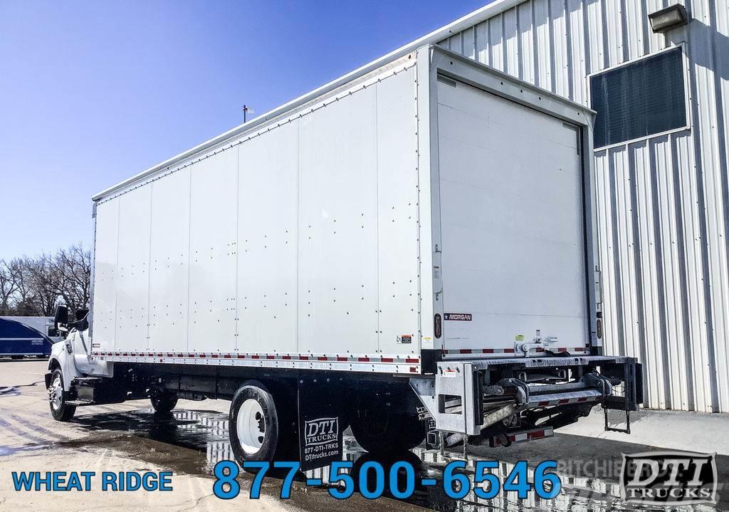 Ford F650 Box Truck, Gas, Auto, 3,300 Lbs Aluminum Lift Sanduk kamioni