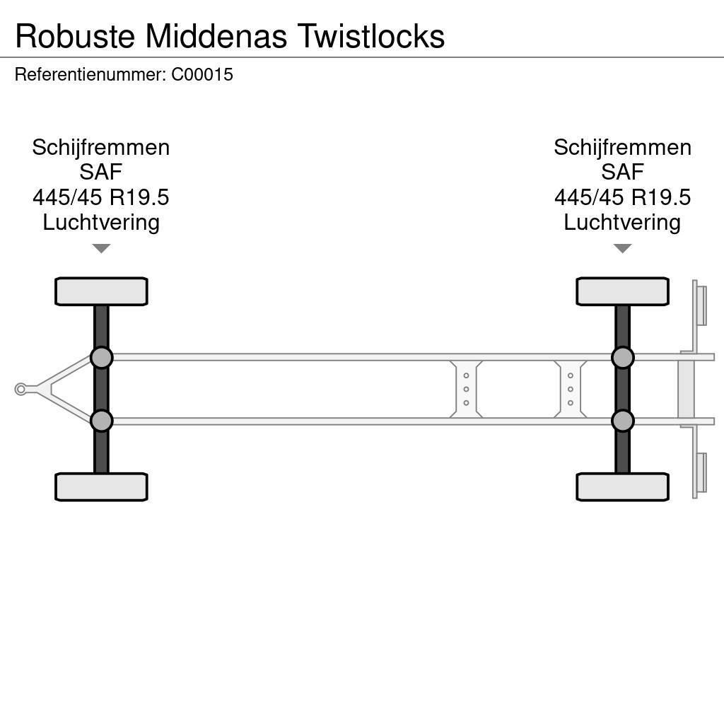 Robuste Middenas Twistlocks Prikolice platforme/otvoreni sanduk