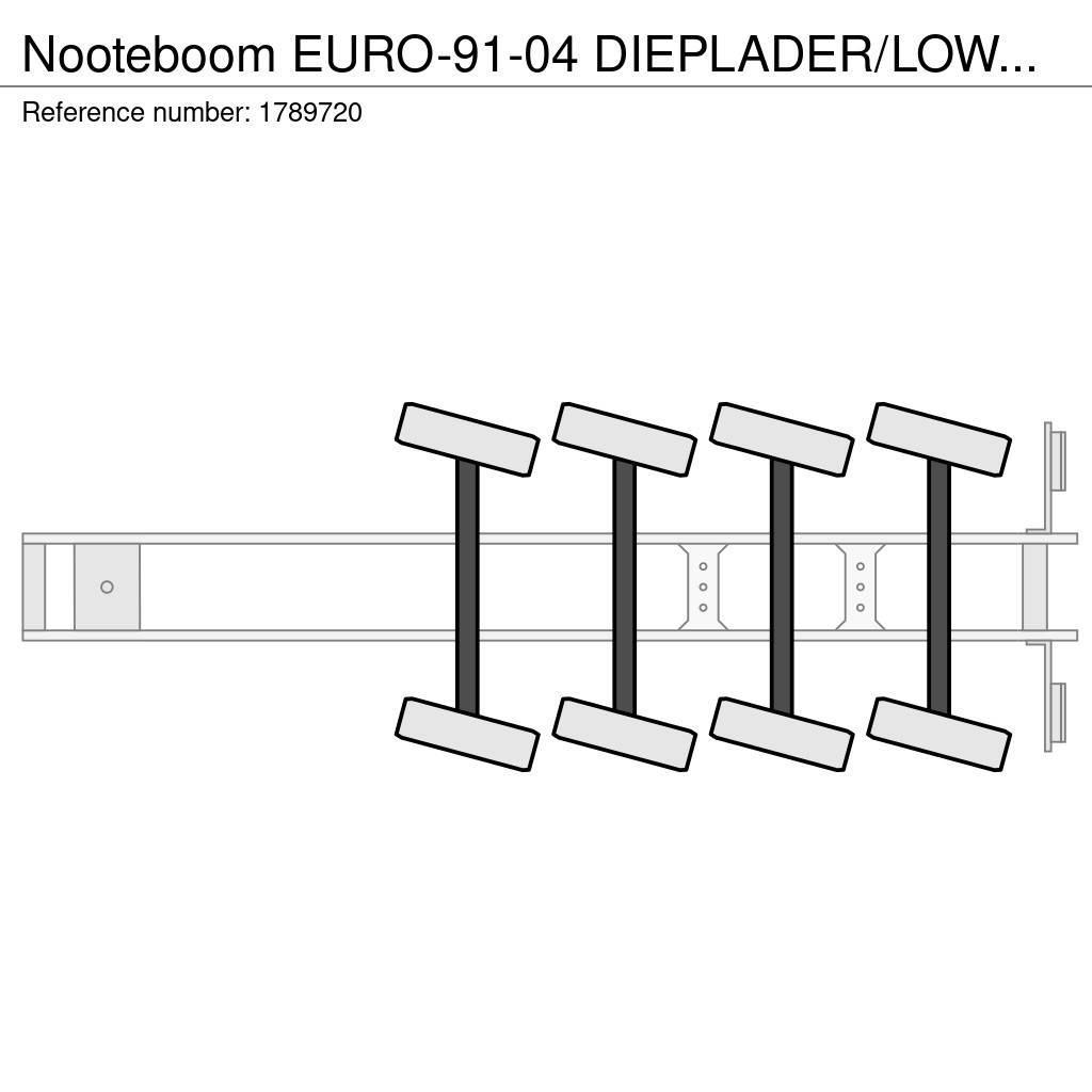 Nooteboom EURO-91-04 DIEPLADER/LOWLOADER/TIEFLADER Poluprikolice labudice