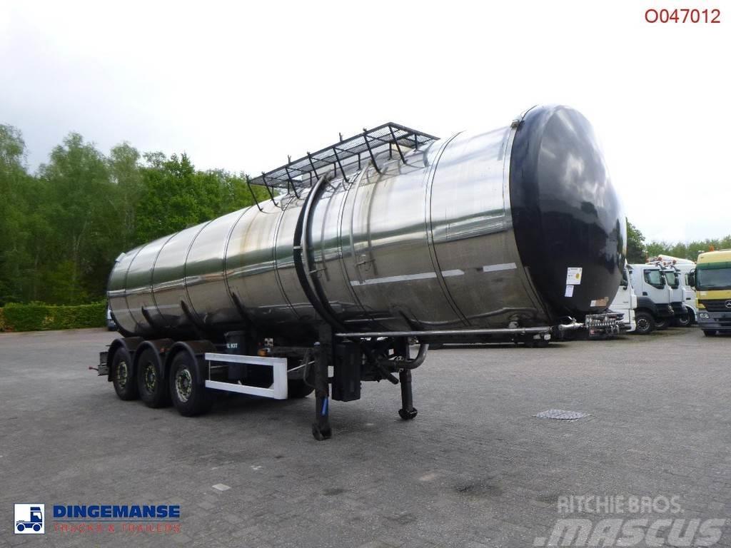 Metalovouga Bitumen tank inox 32 m3 / 1 comp + pump Poluprikolice cisterne