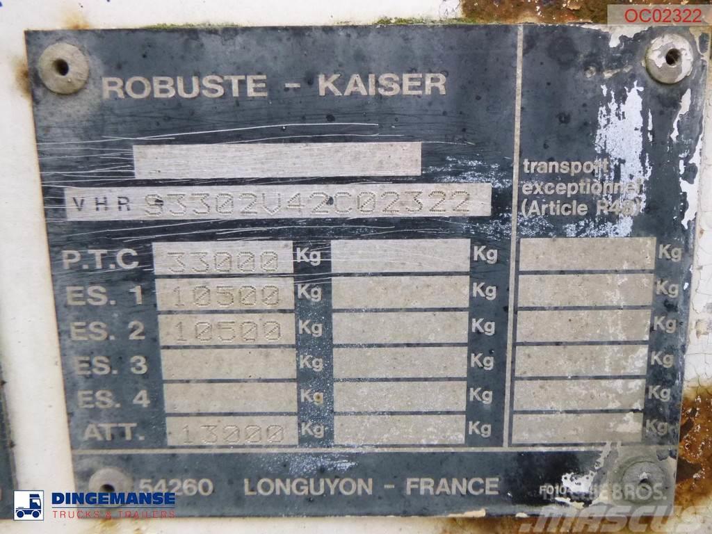 Robuste Kaiser 2-axle container chassis 20 ft + tipping Kiper poluprikolice