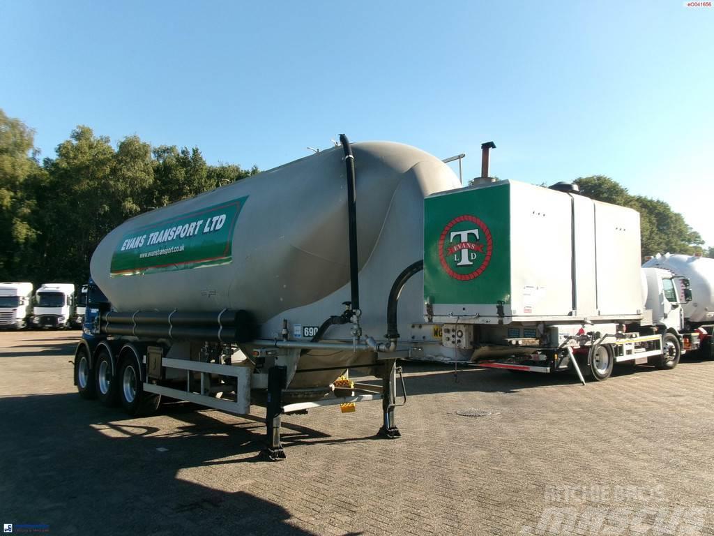 Spitzer Powder tank alu 37 m3 / 1 comp + compressor Poluprikolice cisterne