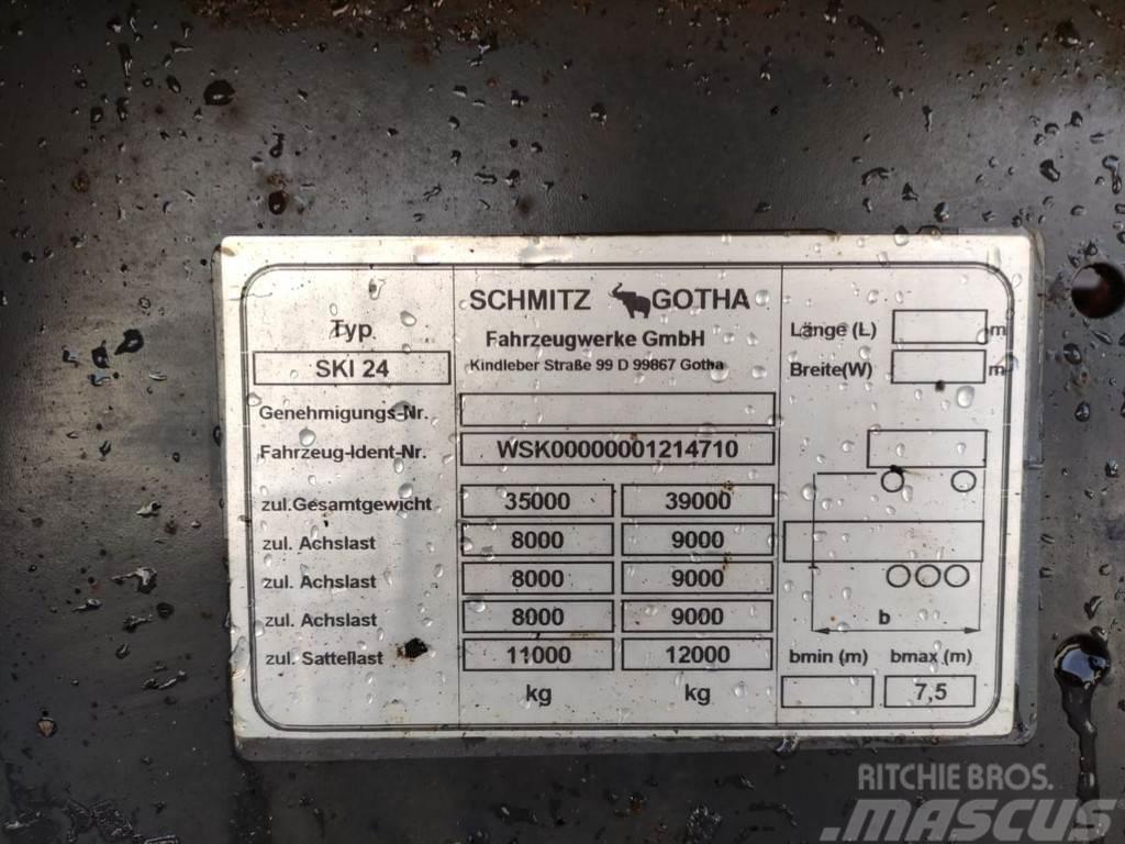 Schmitz Cargobull SKI 24 Kiper poluprikolice