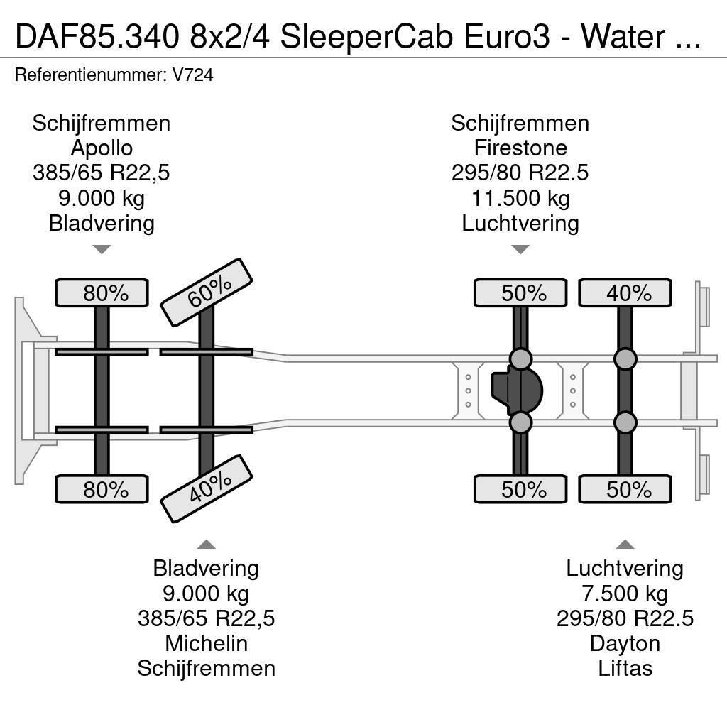 DAF 85.340 8x2/4 SleeperCab Euro3 - Water TankWagen 24 Kamioni cisterne