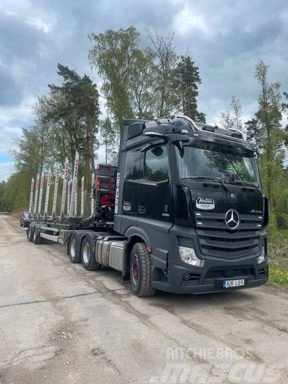 Mercedes-Benz Actros 2651 6x4 + CRANE + TRAILER Kamioni za drva Šticari