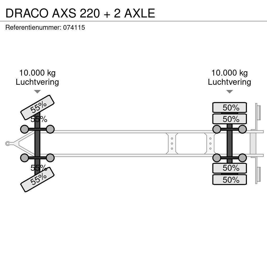 Draco AXS 220 + 2 AXLE Tovarne prikolice sa ciradom