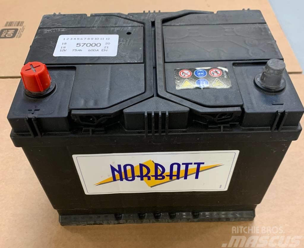  Norbatt Batteri 12V/75AH med BI Klack - 30-N57000 Radijatori