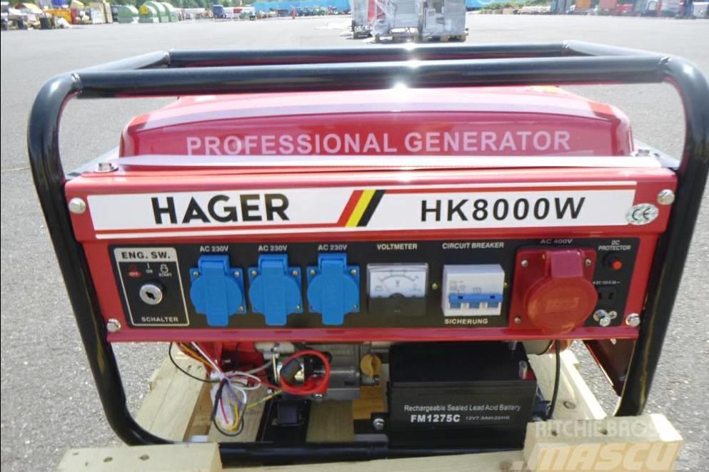  Hager HK 8000W Stromaggregat Generator Benzinski generatori