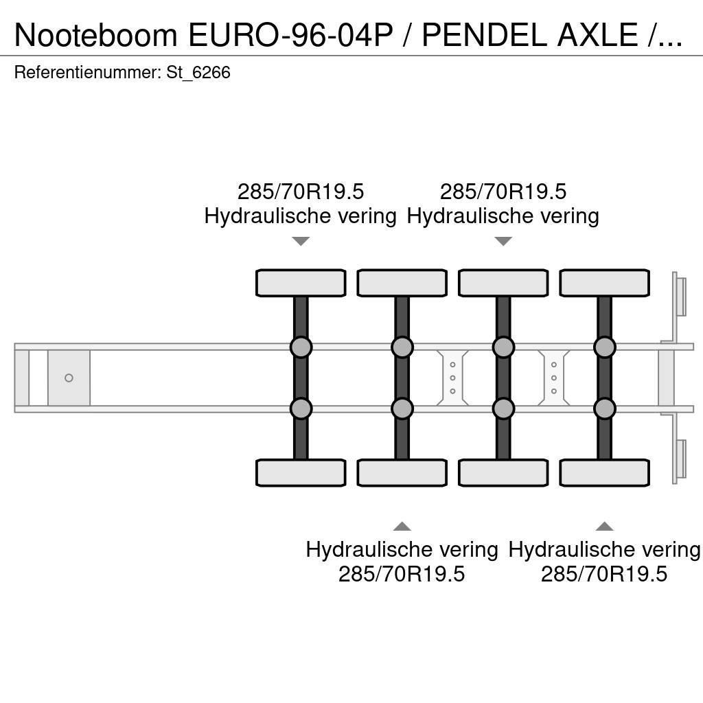 Nooteboom EURO-96-04P / PENDEL AXLE / 95.680 kg. Poluprikolice labudice