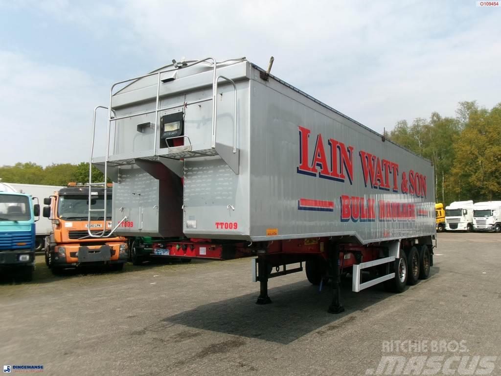 Montracon Tipper trailer alu 55 m3 + tarpaulin Kiper poluprikolice