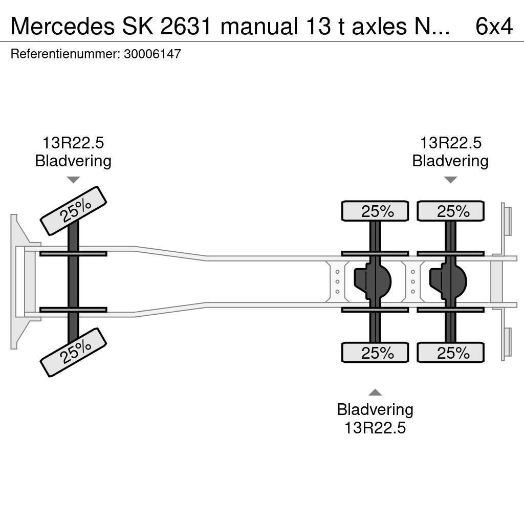 Mercedes-Benz SK 2631 manual 13 t axles NO2638 Kamioni-šasije
